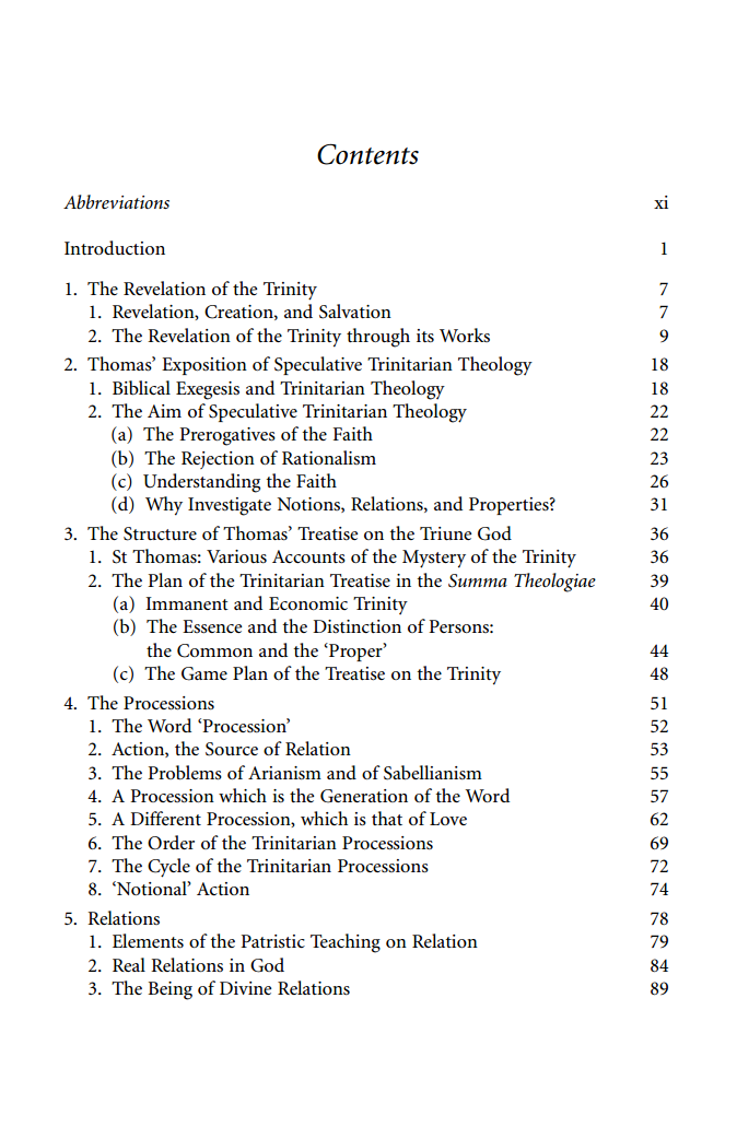 The Trinitarian Theology of St Thomas Aquinas | e-Book VIP